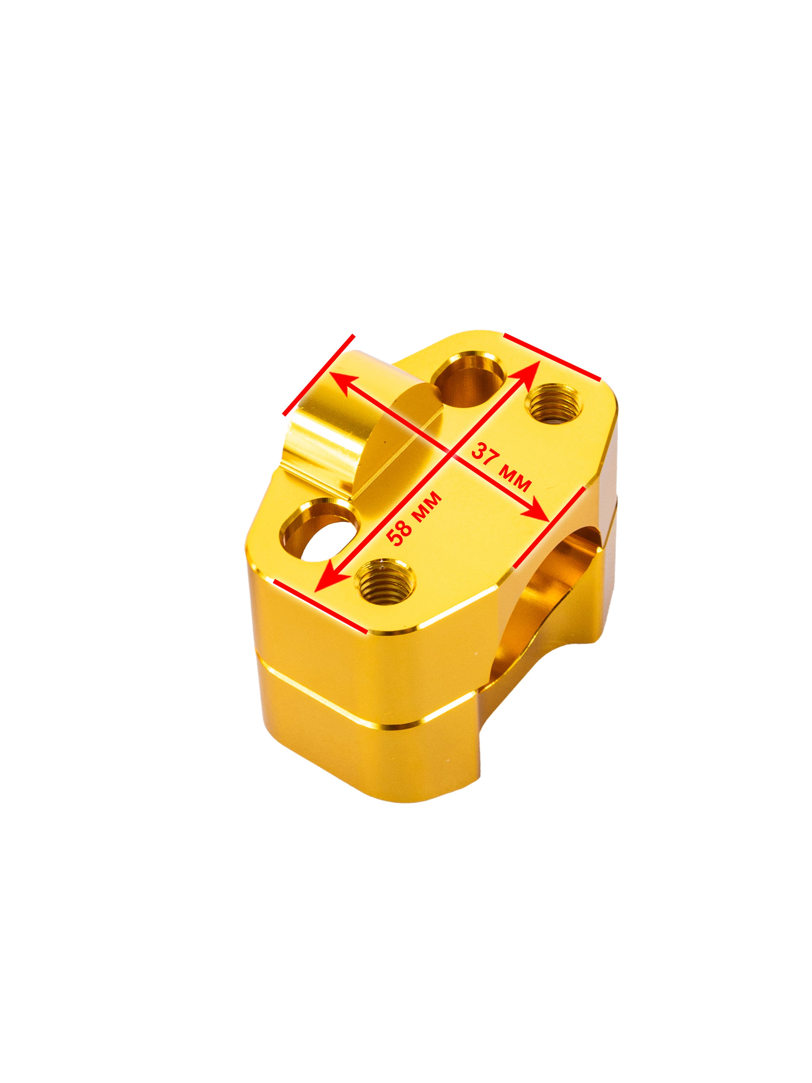 Проставки руля CNC 28мм золотое