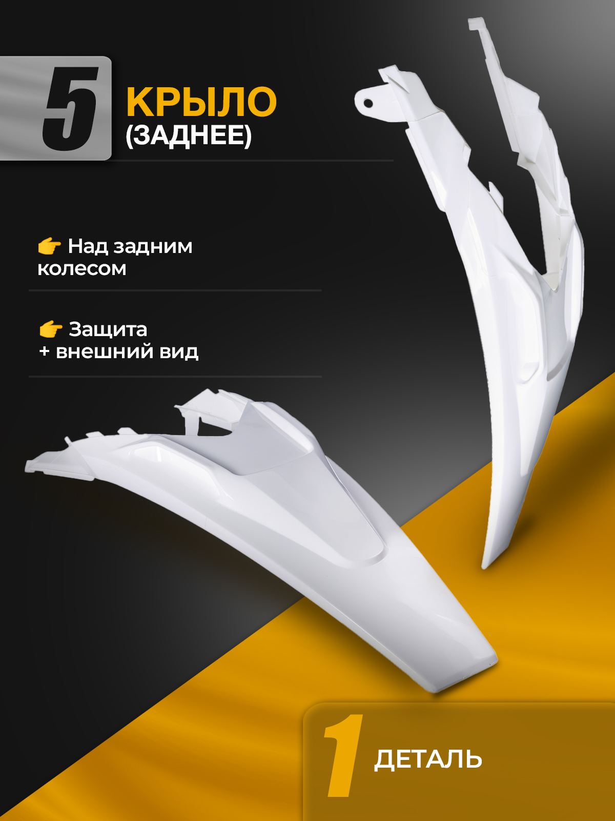 Комплект пластика motoland XT250HS белый