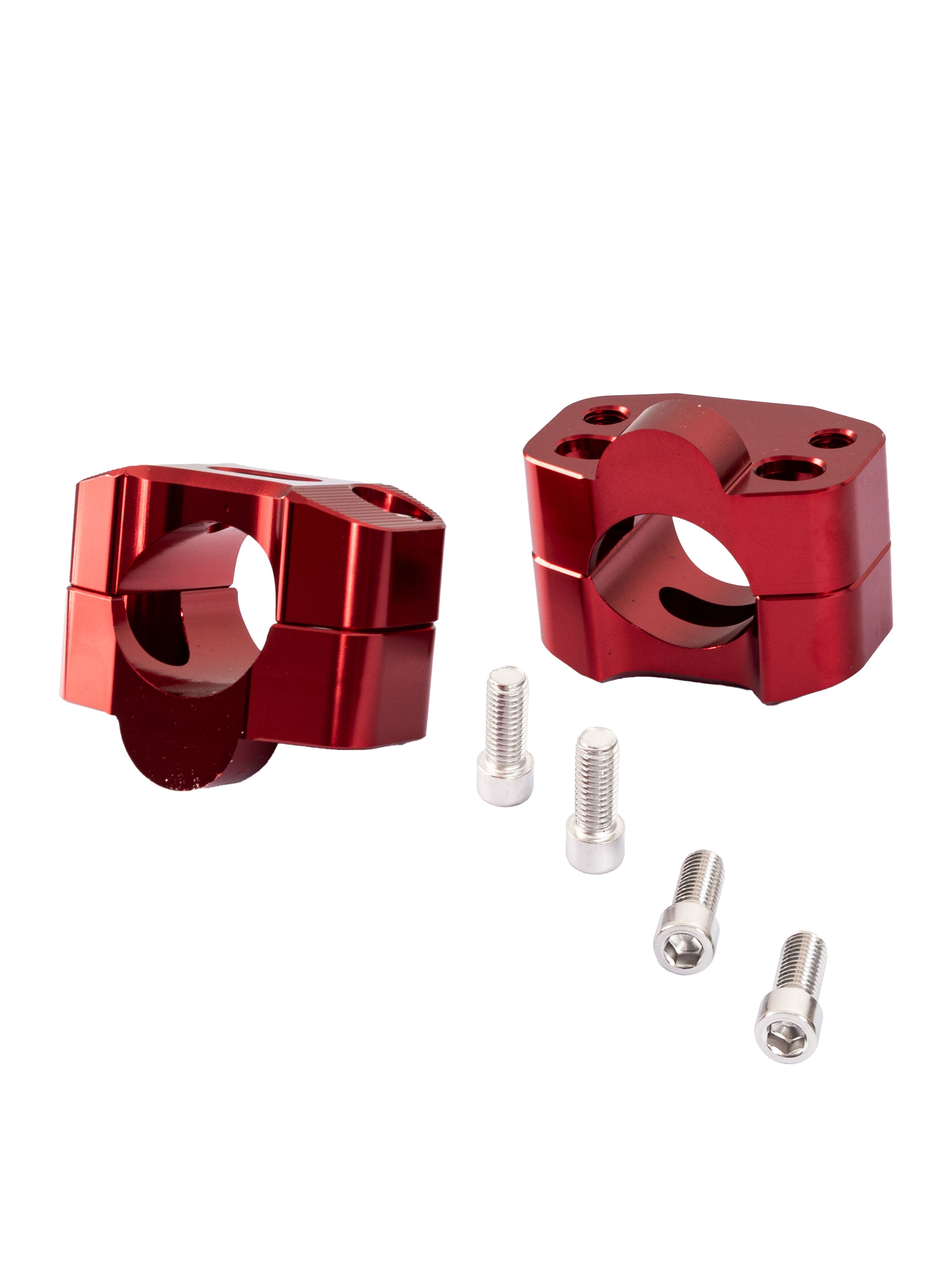 Проставки руля CNC 28мм красные