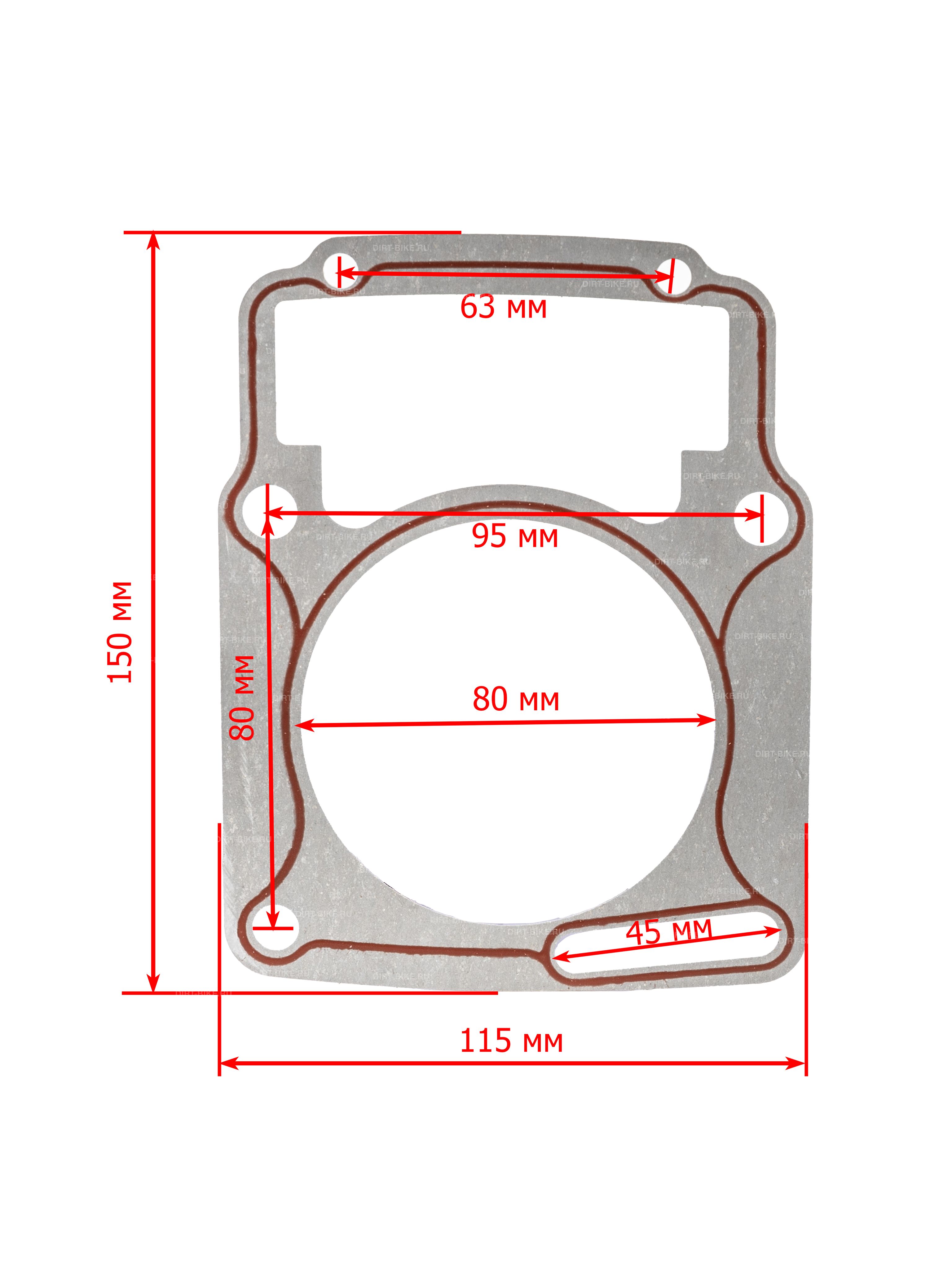 Прокладка цилиндра для мотоциклов CB250-F, PR250, CB250R