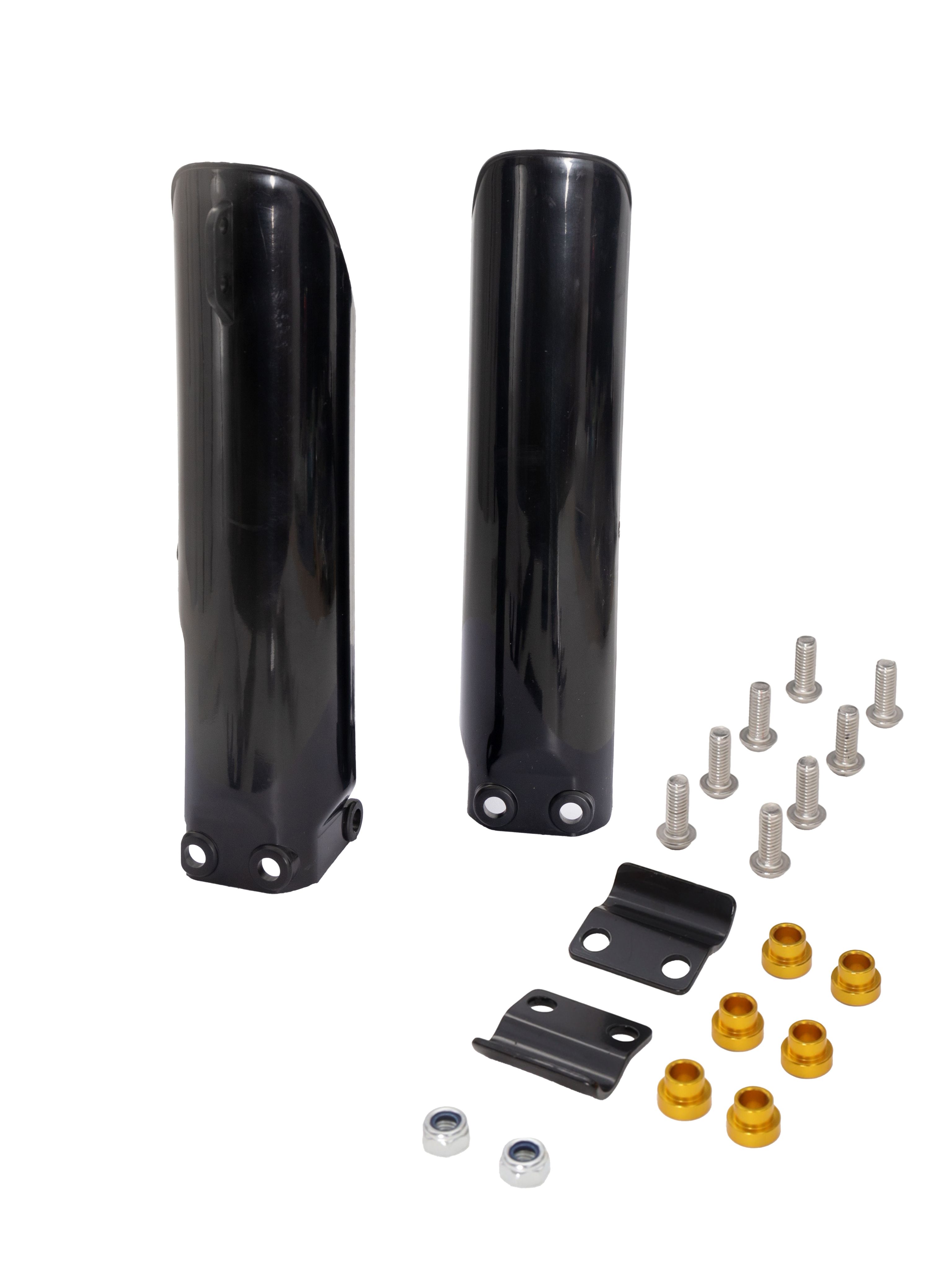 Защита перьев вилки, амортизатора для эндуро 70-160cc черная