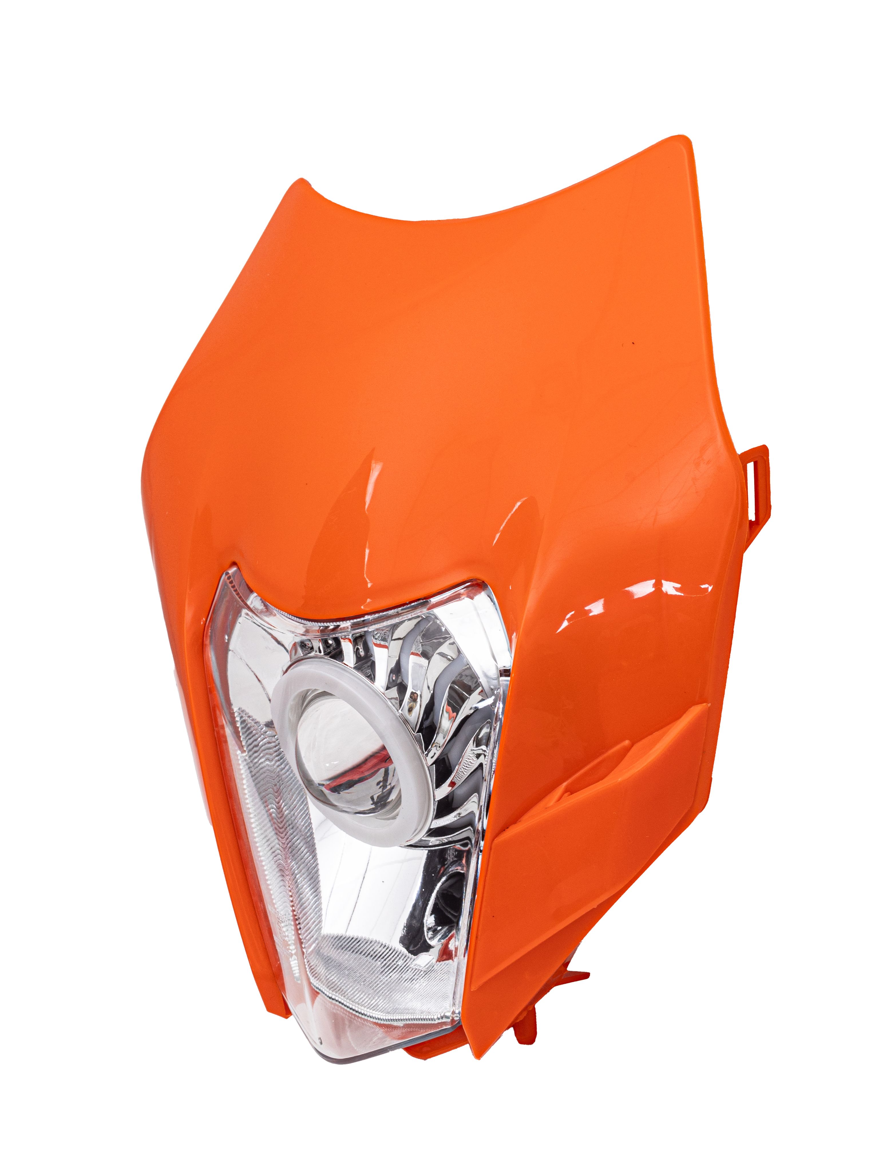 Фара светодиодная KTM 13-16 оранжевая круглая линза