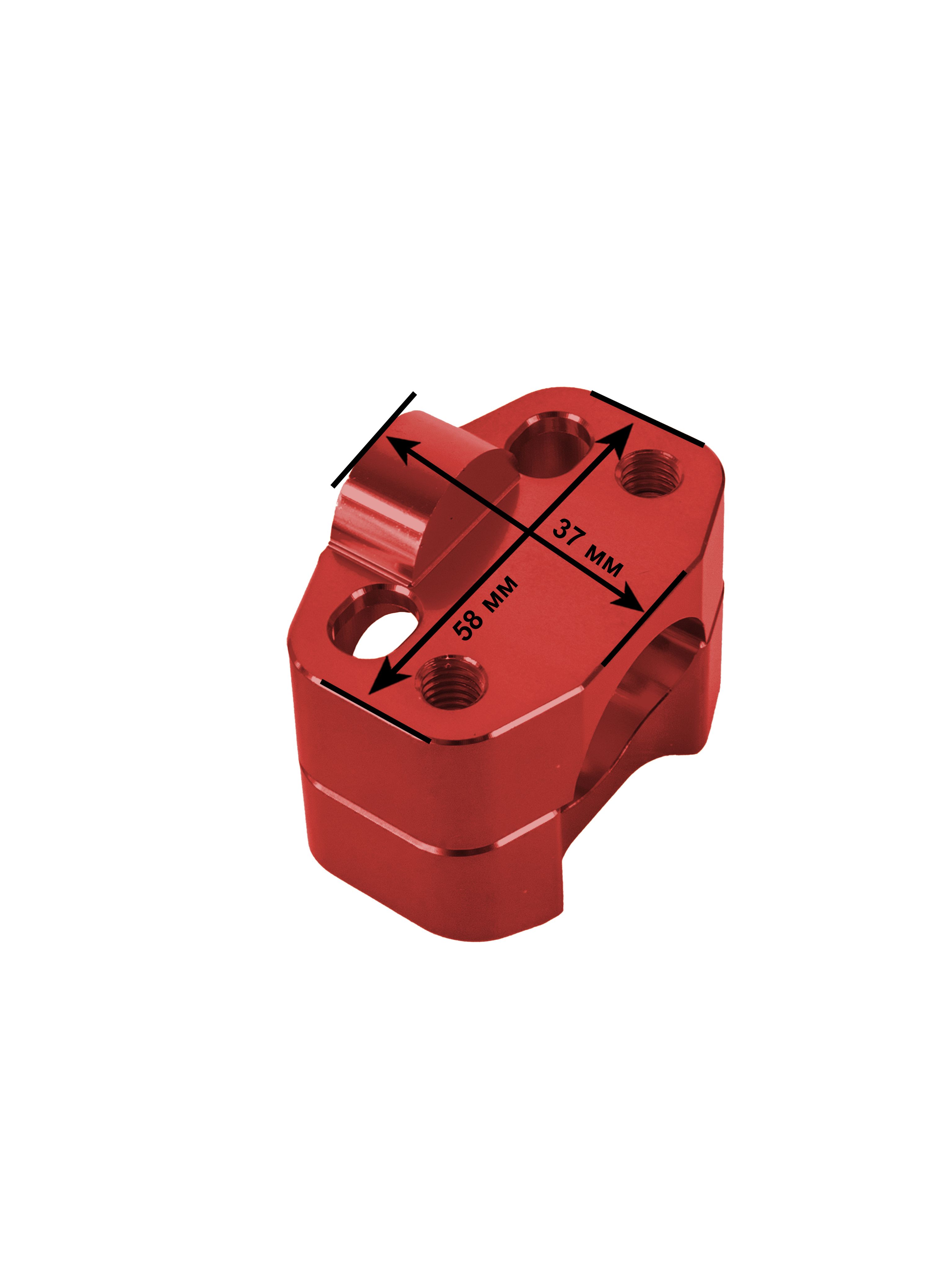 Проставки руля CNC 28мм красные