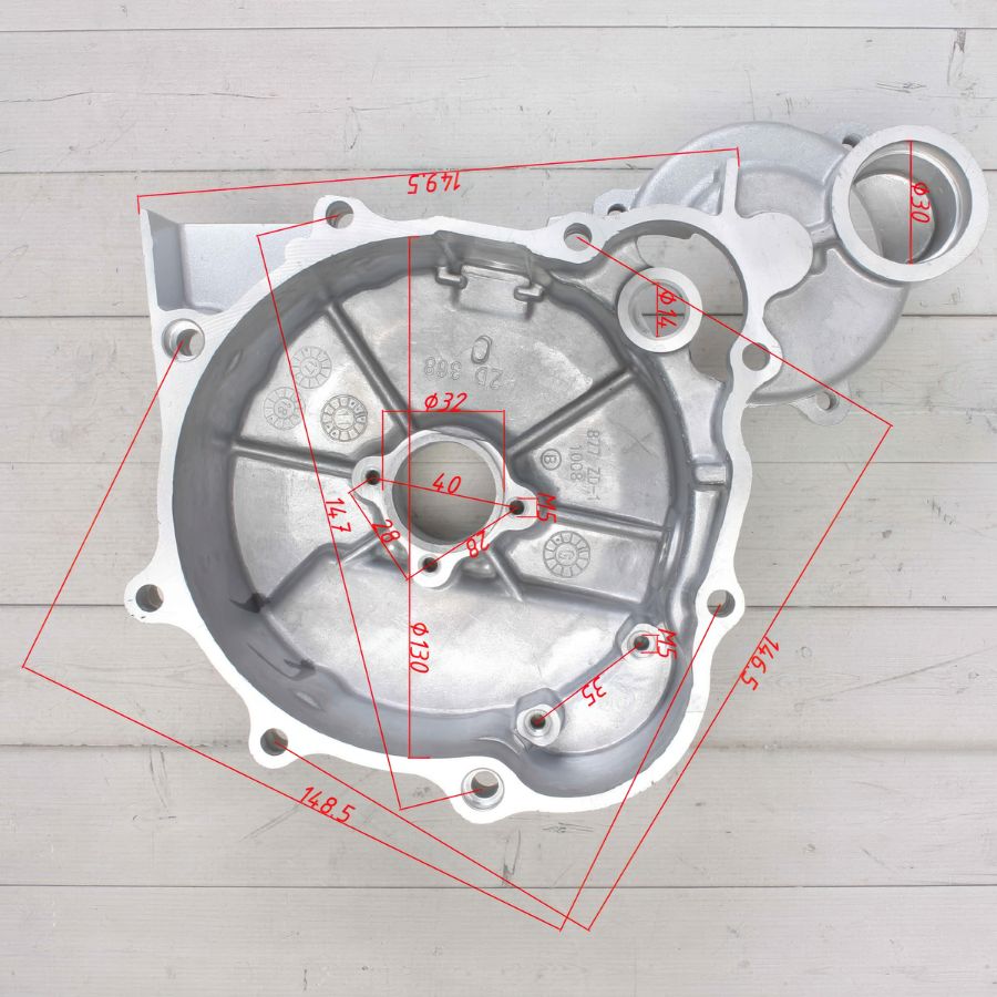 Крышка картера двигателя левая для ZS172FMM-3A CB-250F