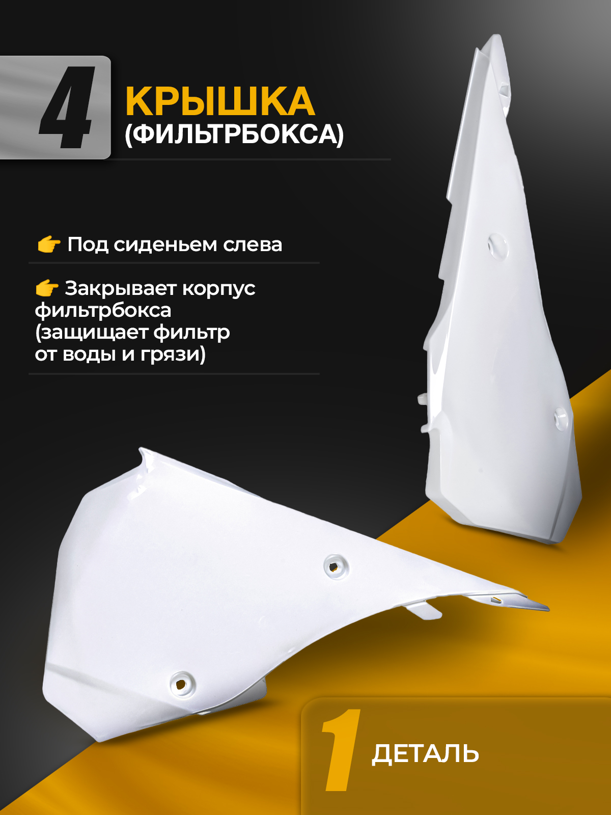 Комплект пластика motoland XT250HS белый