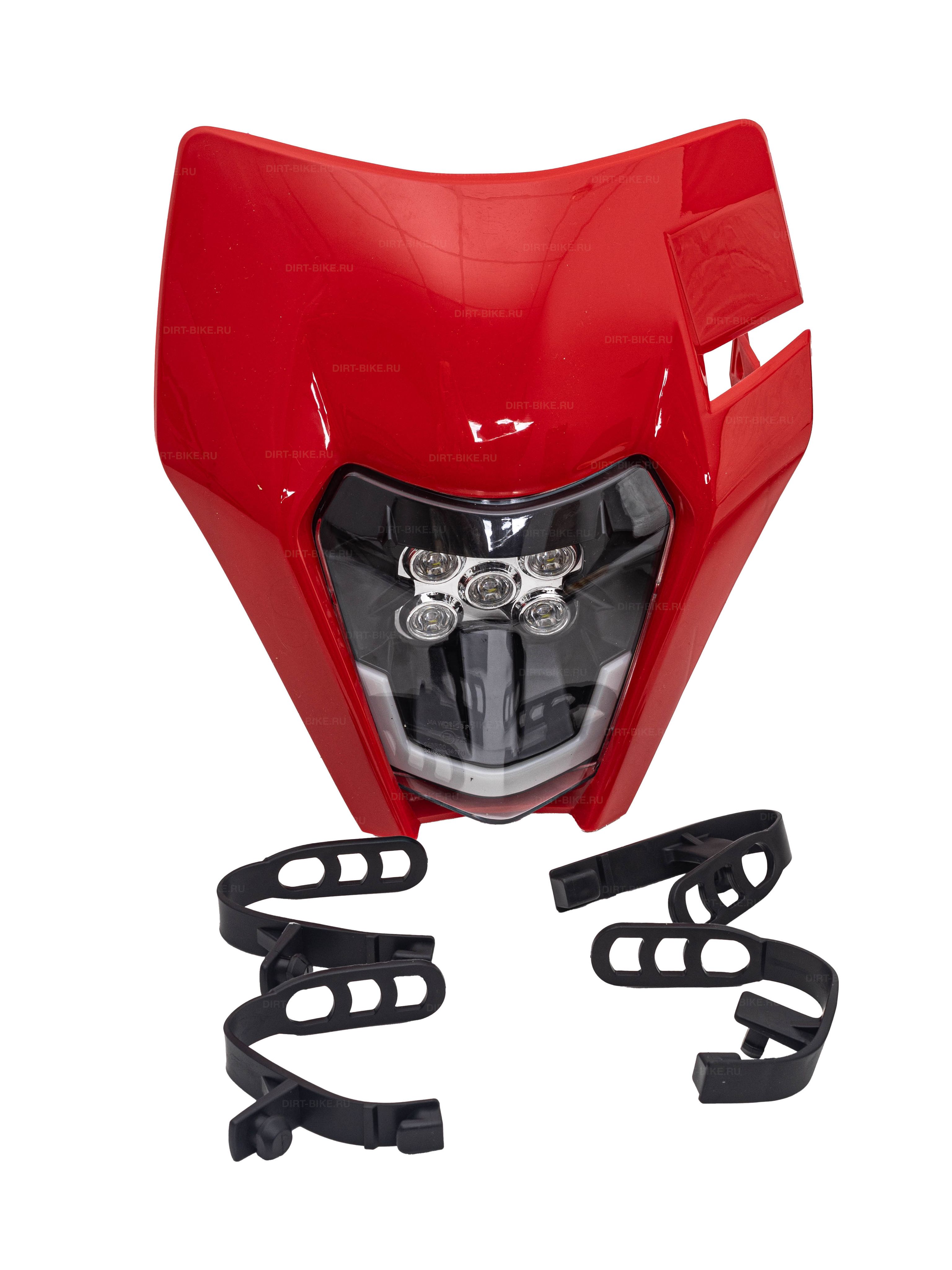 Фара светодиодная с ресничкой KTM 17-22 плоские диоды