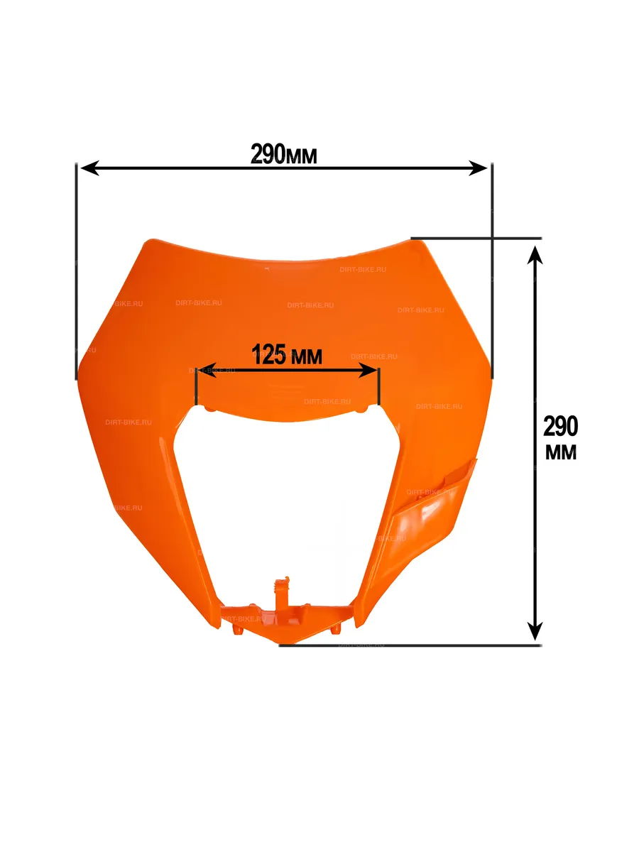Щиток фары KTM 12-16 оранжевый мотоцикла