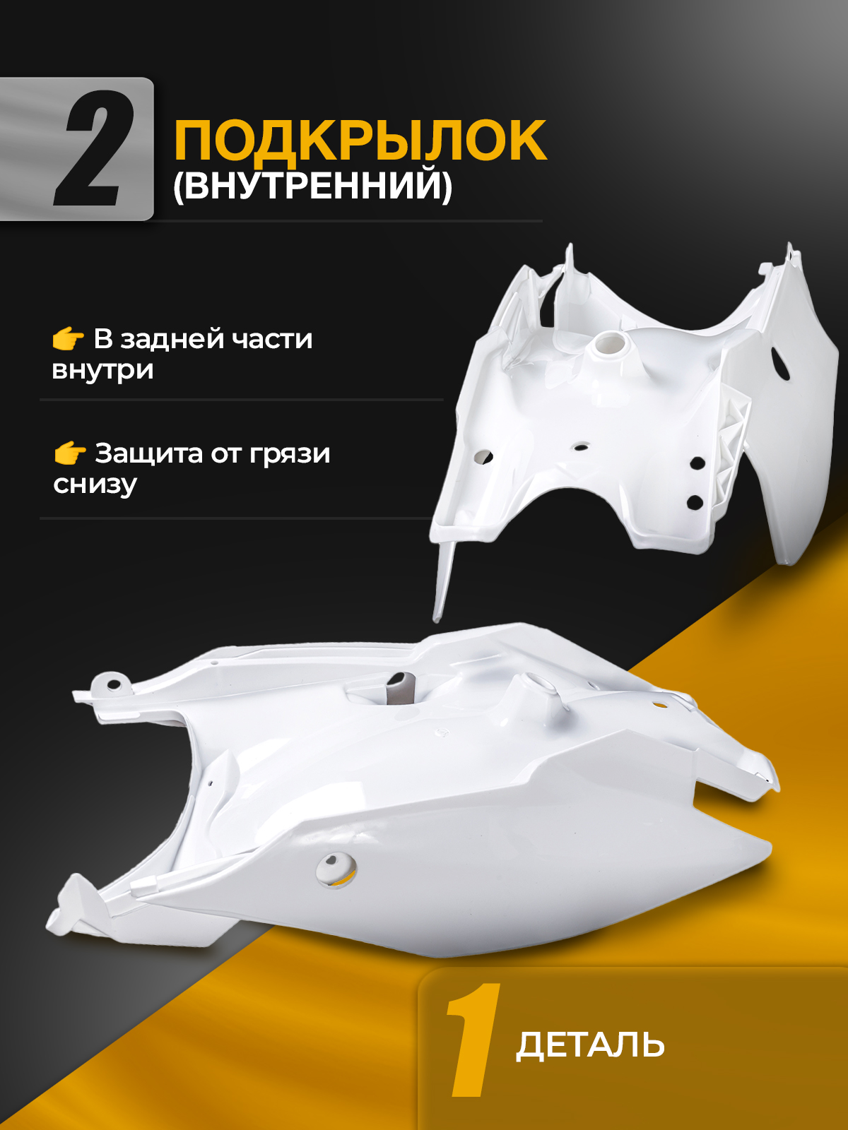 Комплект пластика motoland XT250HS белый