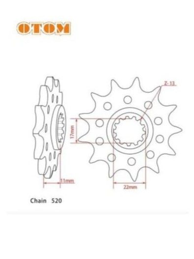 Звезда ведущая NC 250 177 mm 12 зубов 520 Avantis kayo