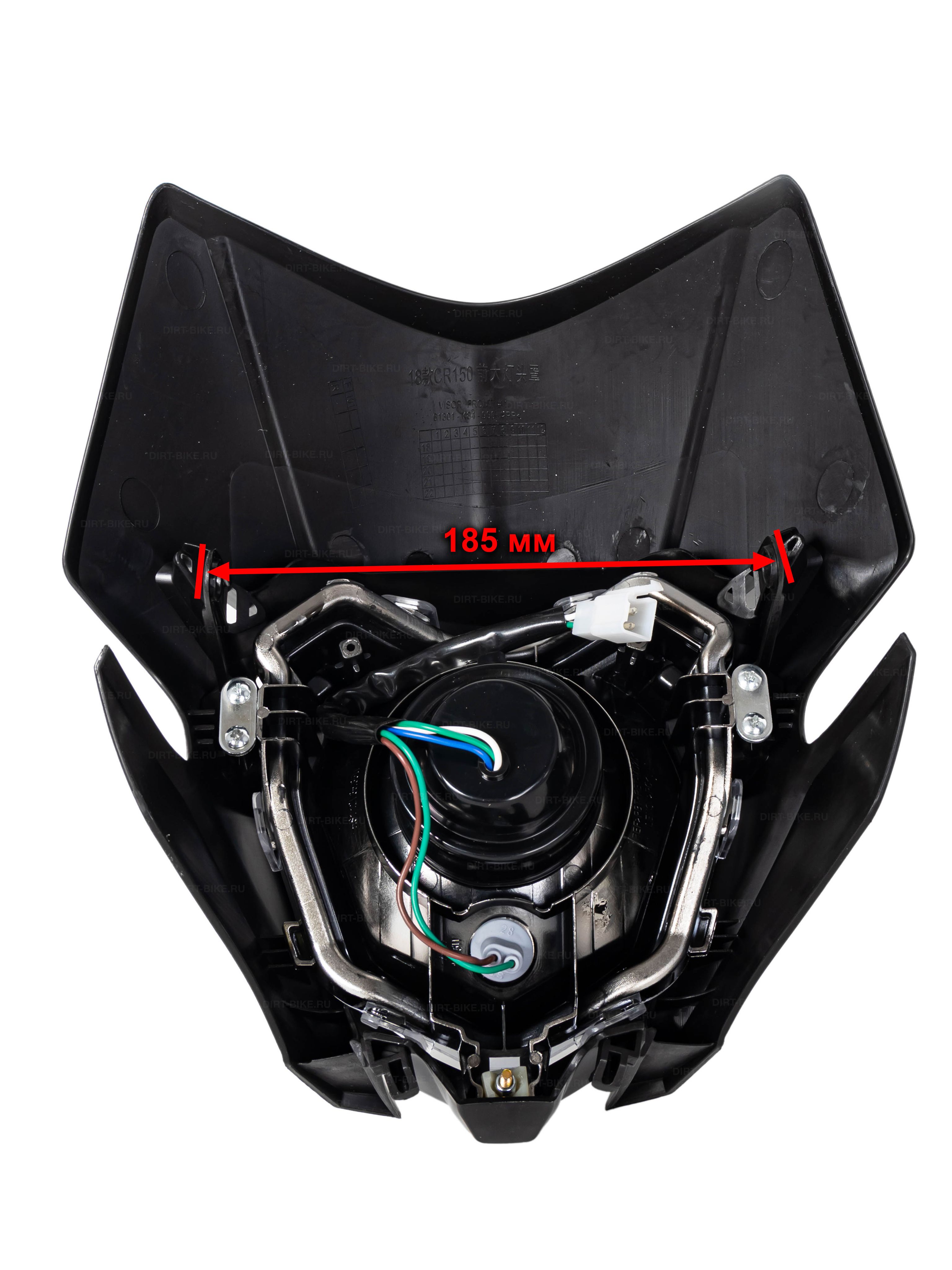 Фара черная для эндуро мотоциклов BSE M/Z, Honda CRF