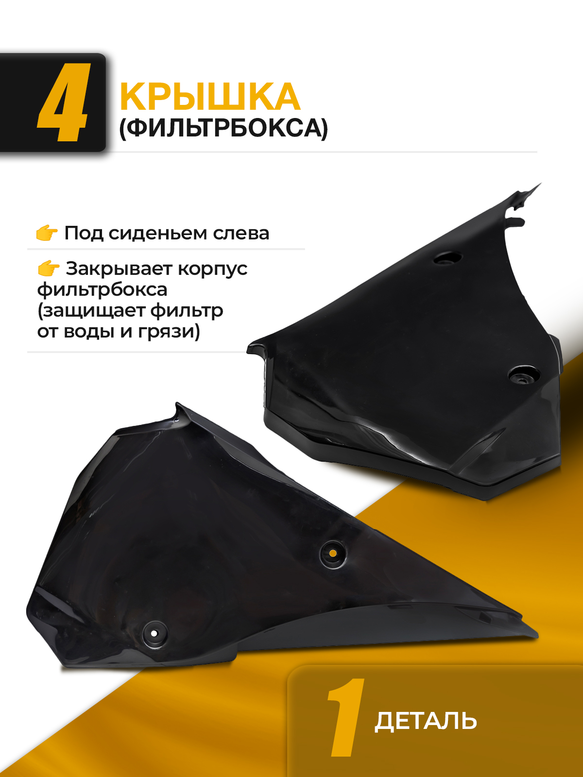 Комплект пластика motoland XT250HS черный