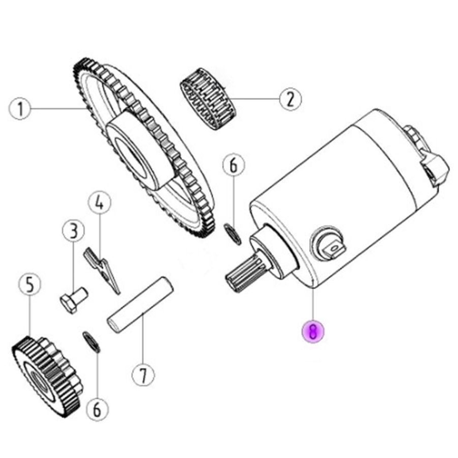 Электростартер для двигателя MT250, DT230, MT230, DT250