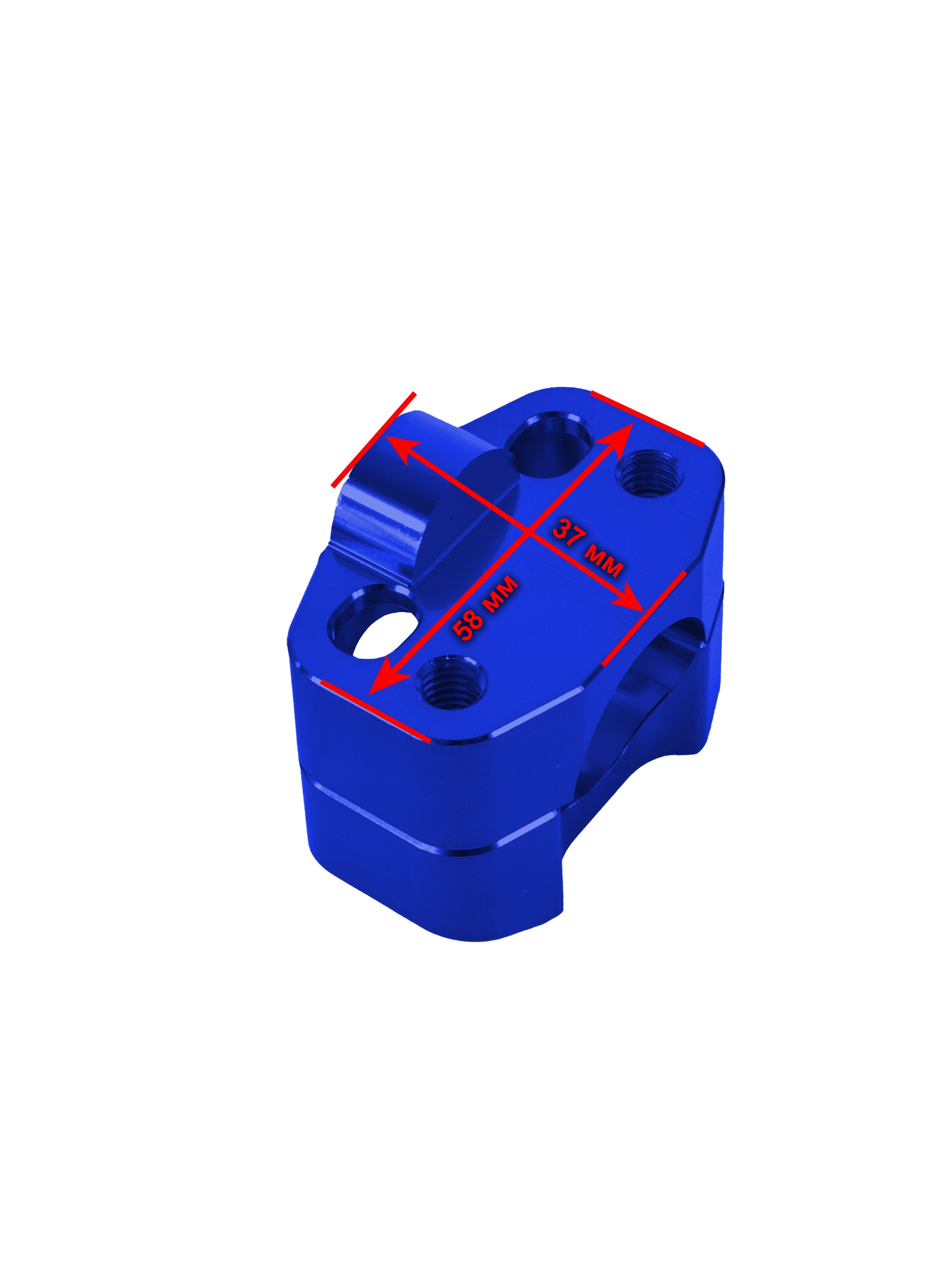 Проставки руля CNC 28мм синий