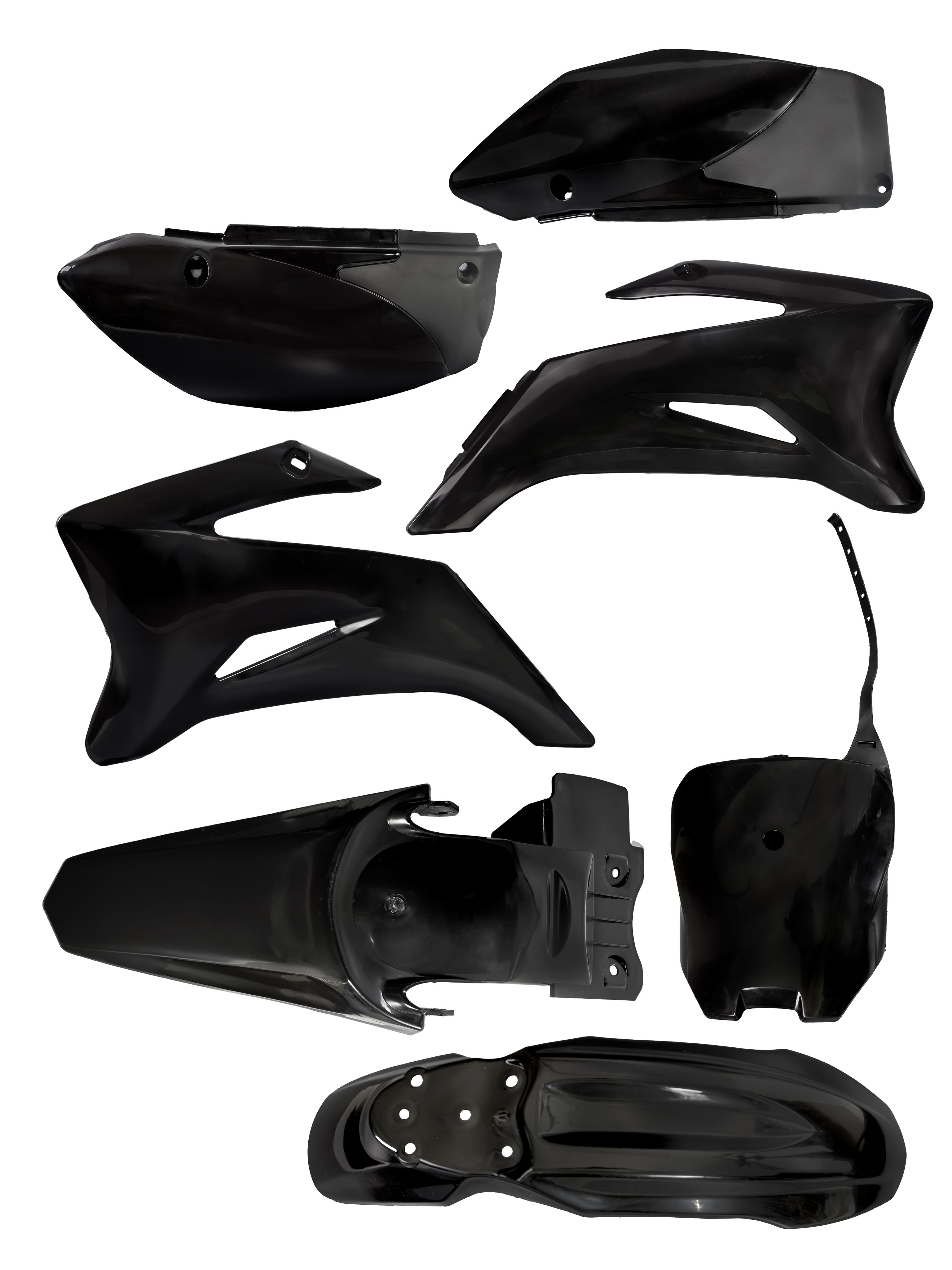 Комплект пластика черный для TTR125, TTR110, CRF70
