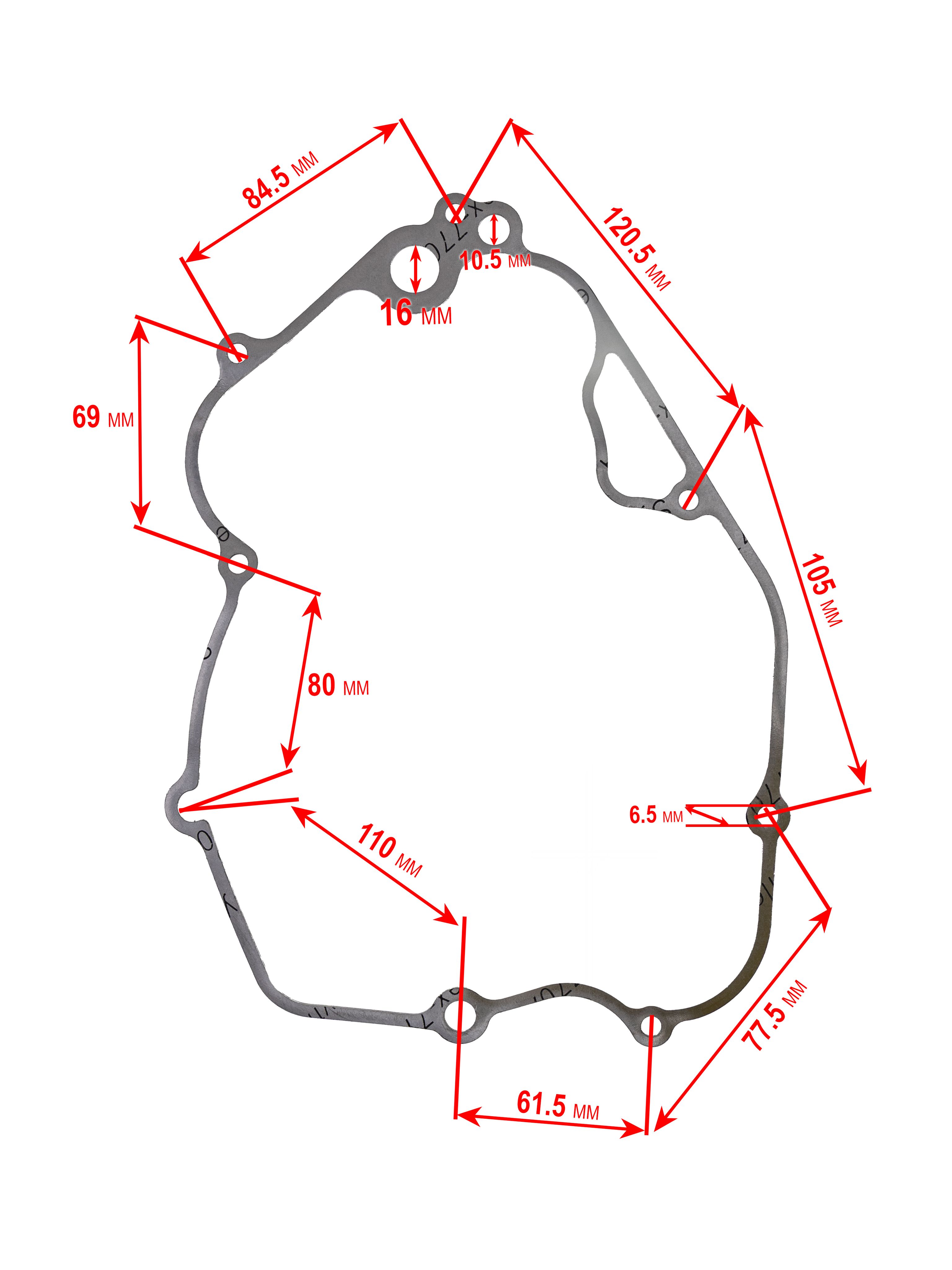 Прокладка правой крышки картера для MT250/MT230/DT230