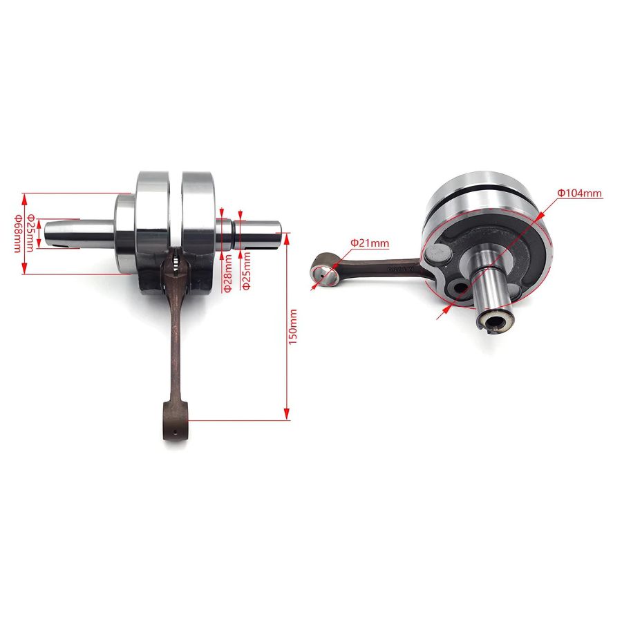 Коленвал для двигателя MT250/DT230/MT230/DT250