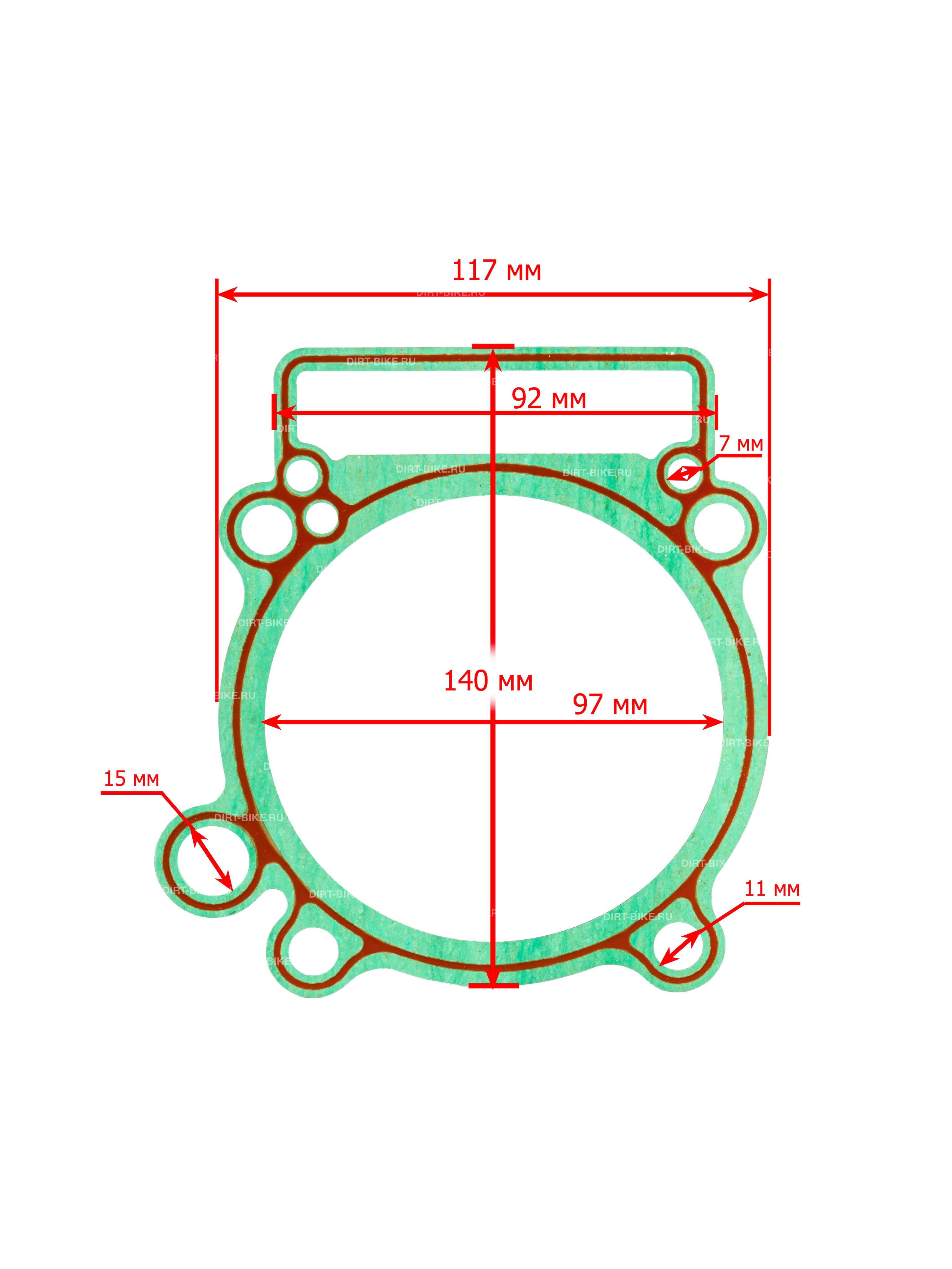 Прокладка цилиндра для Zongshen 177MM (NC250, NC300)