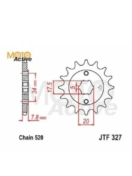 Звезда ведущая CB 250 172 169 166 165 fmm 13 зубов 520
