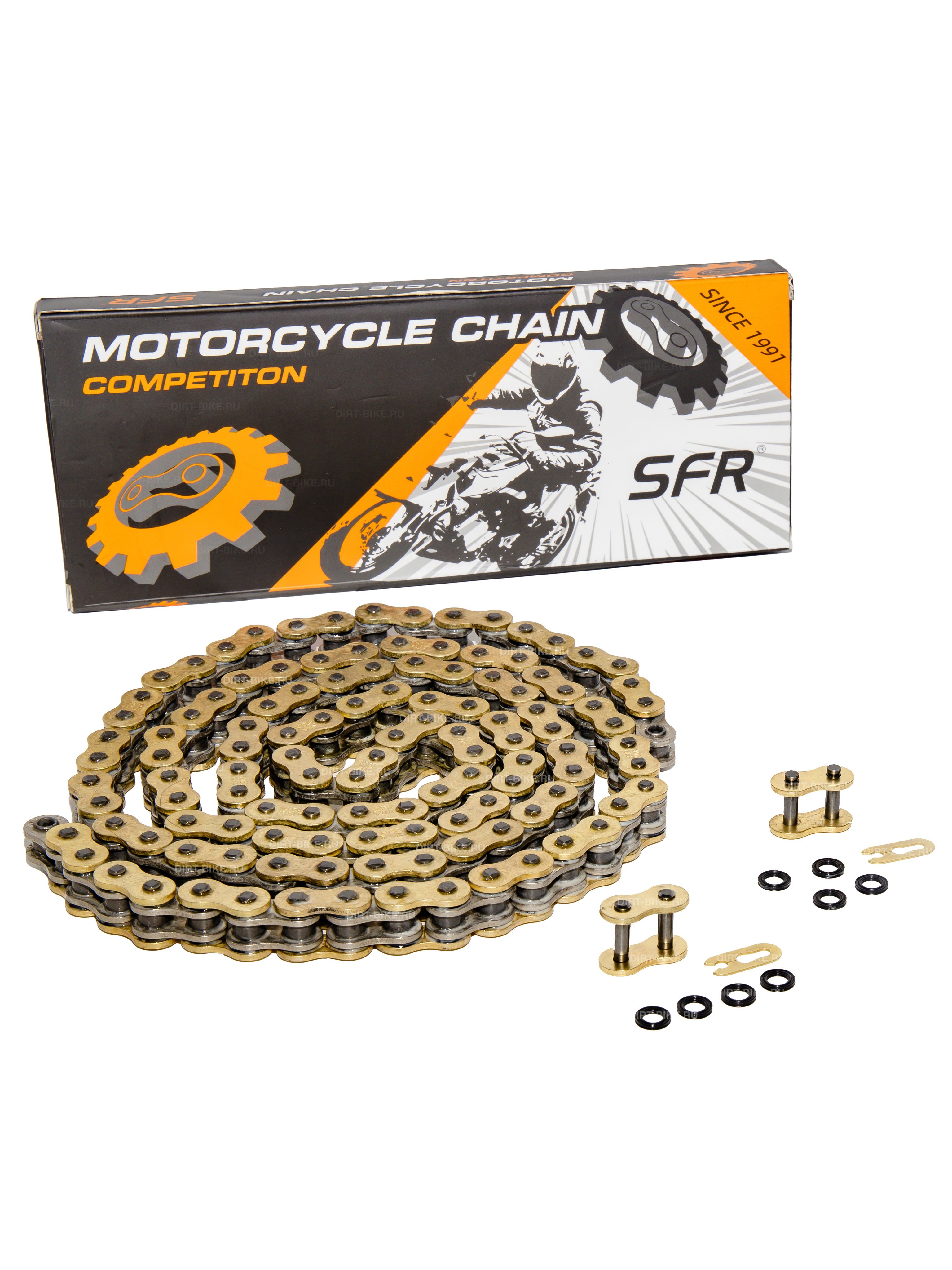 Цепь приводная SFR 520HX 120L усиленная, X ring сальниковая