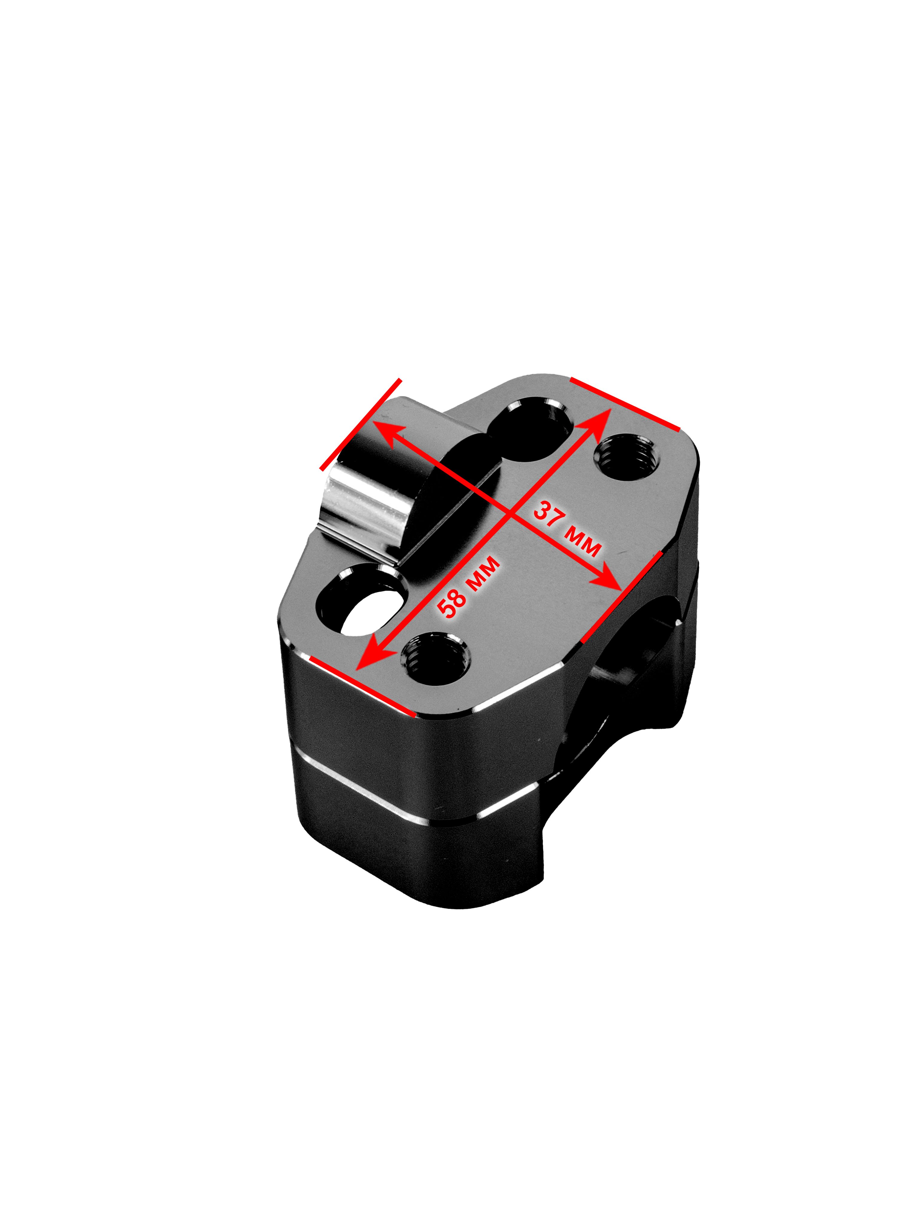 Проставки руля CNC 28мм черные