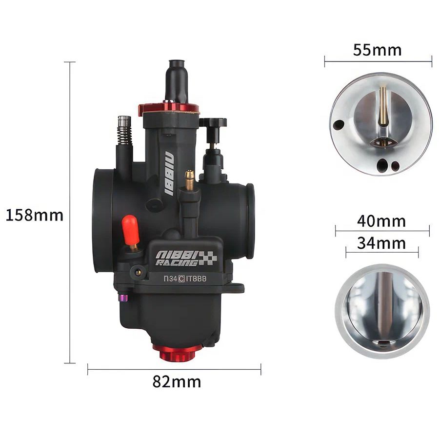Карбюратор NIBBI PWK34YJ для питбайков, мотоциклов 250-300cc