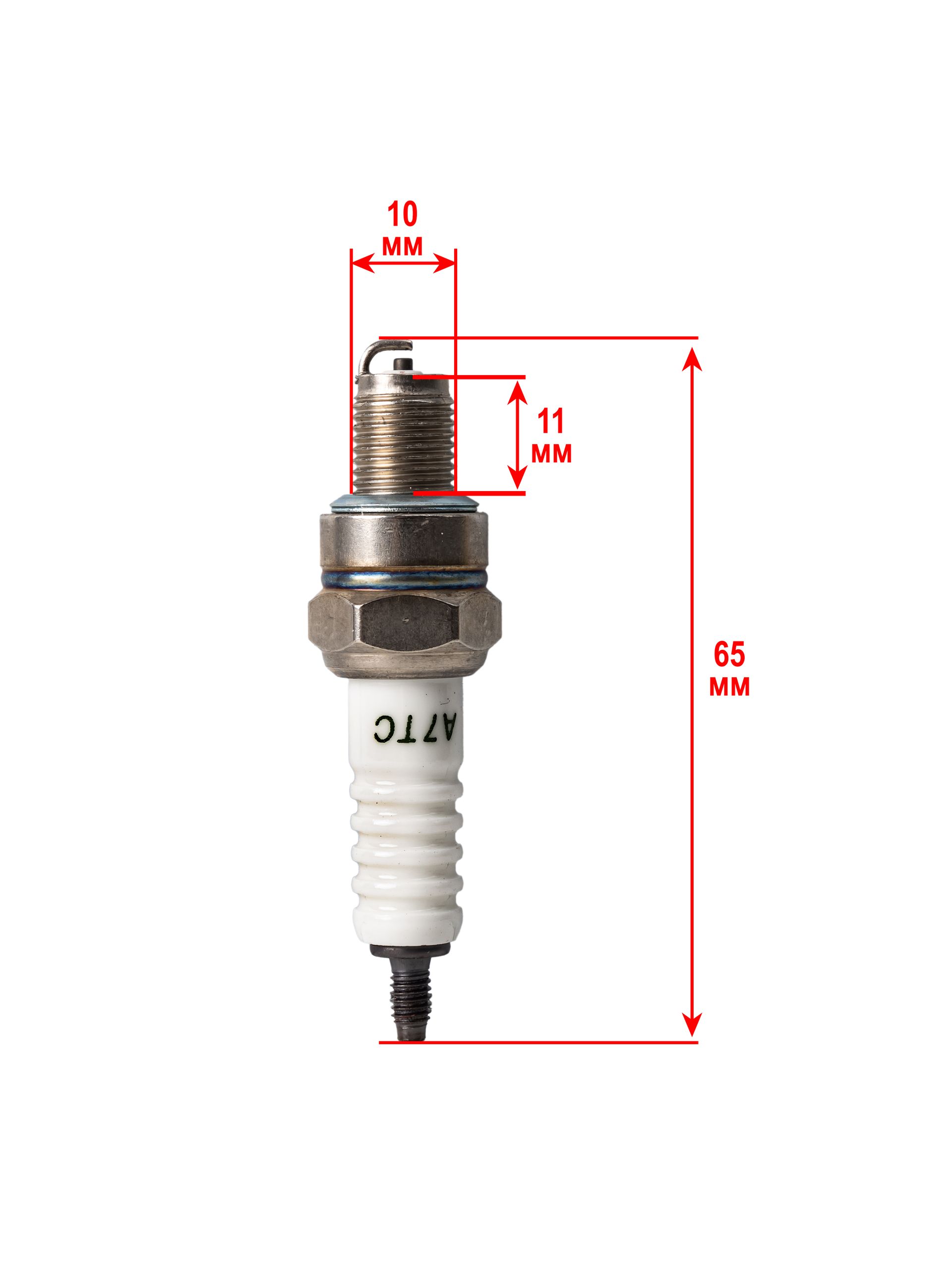 Свеча TORCH L-12мм d-10мм A7TC