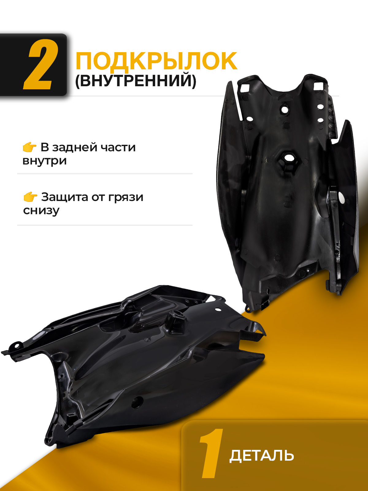 Комплект пластика motoland XT250HS черный